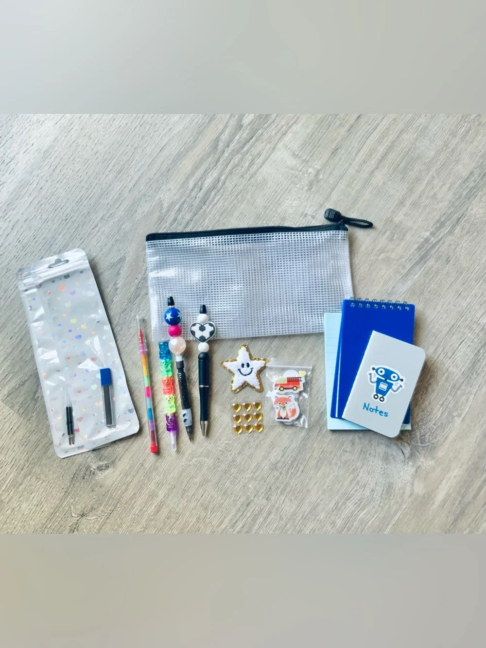 NEW📚Home Crafted Stationery Set: Robot & Soccer